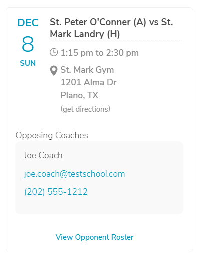 Opponent Coach Game Screenshot